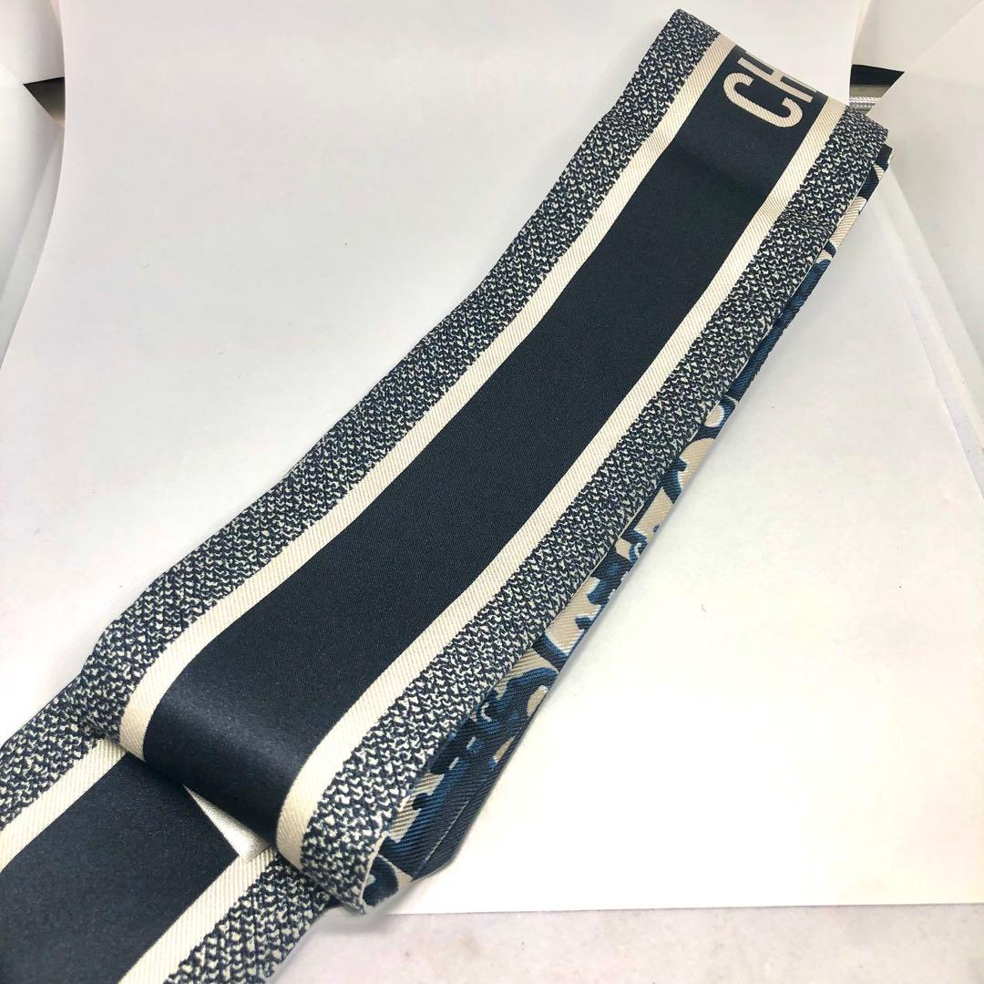 CHRISTIAN DIOR ミッツァ スカーフ オブリーク シルク100