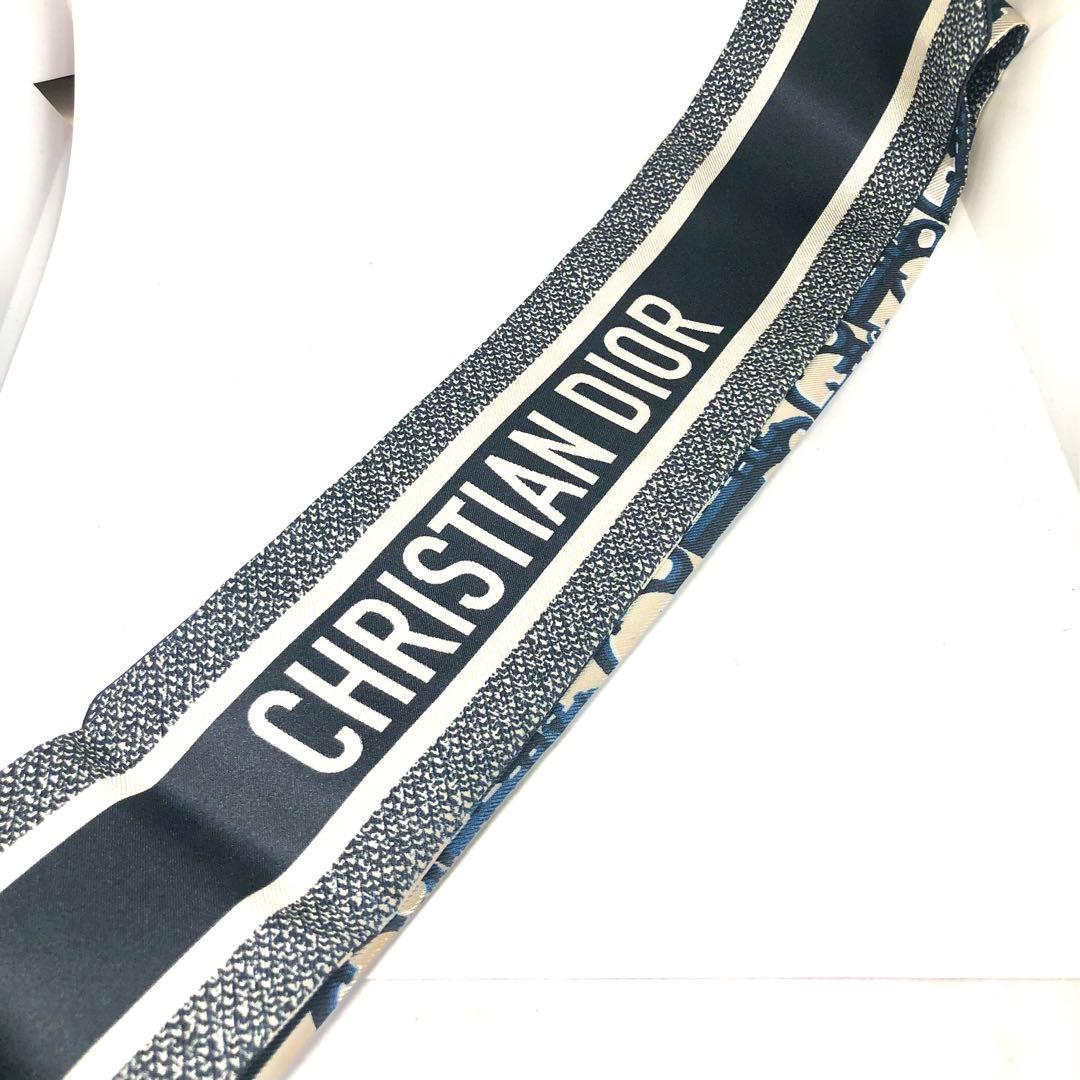 CHRISTIAN DIOR ミッツァ スカーフ オブリーク シルク100