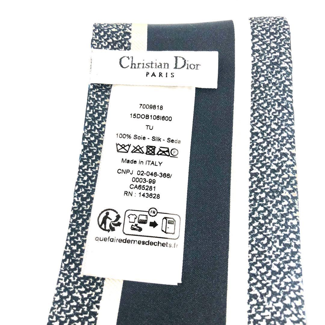 CHRISTIAN DIOR ミッツァ スカーフ オブリーク シルク100