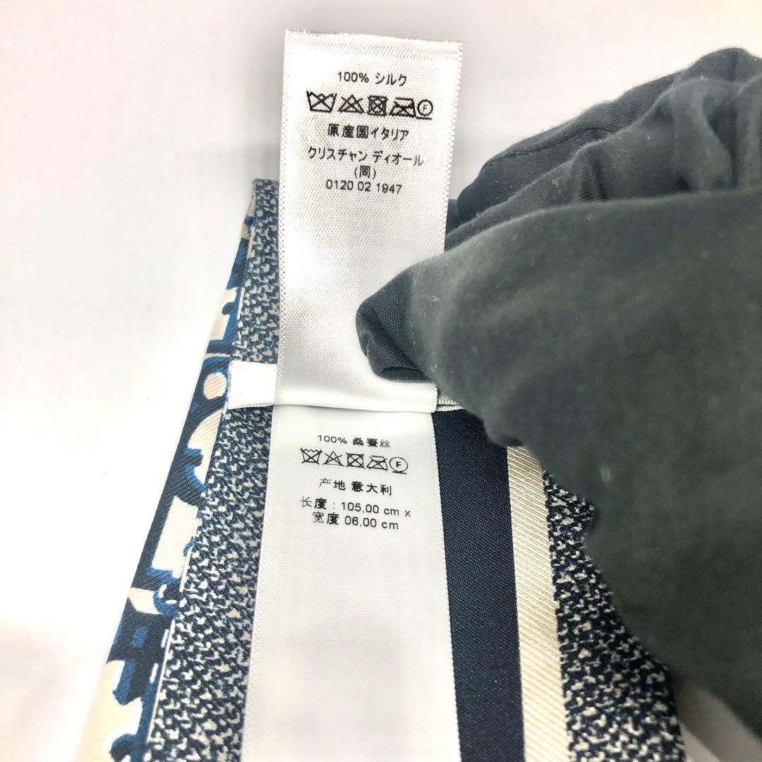 CHRISTIAN DIOR ミッツァ スカーフ オブリーク シルク100