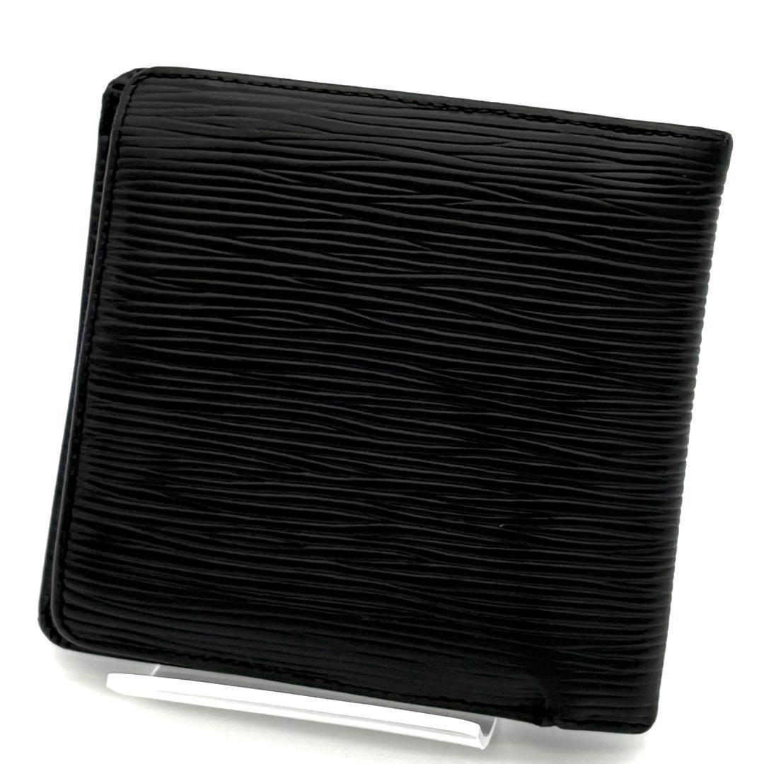 ルイヴィトン 折財布 エピ ノワール ポルトフォイユ マルコ 黒 2051