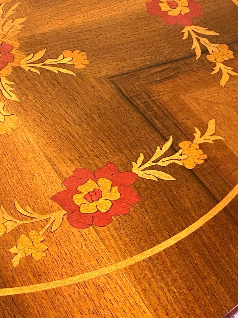 美品 象嵌 コーヒーテーブル カフェテーブル サイドテーブル インテリア 装飾