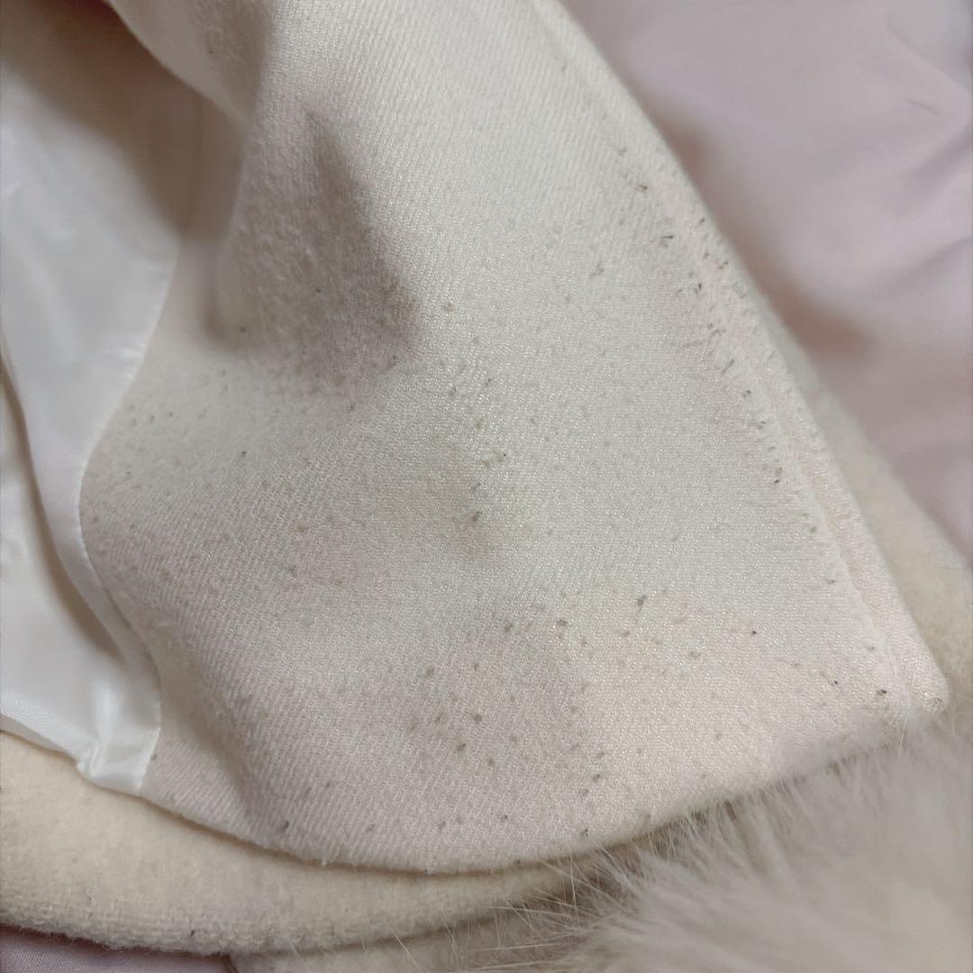 WITHSUN リボンショートダッフルコート オフホワイト