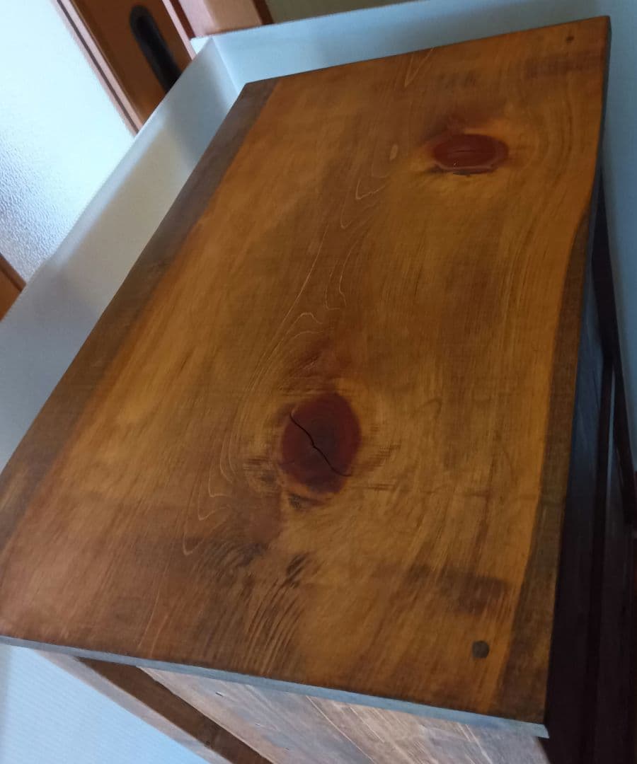 安価版＊レトロ風キャビネット（両開き）