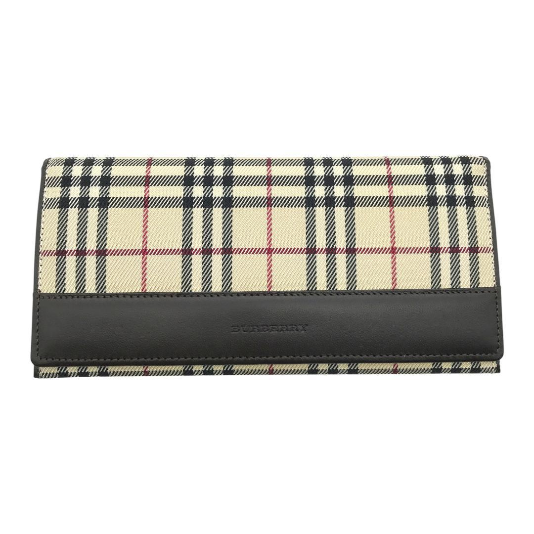 【未使用品】BURBERRY バーバリー ノバチェック 二つ折り 長財布