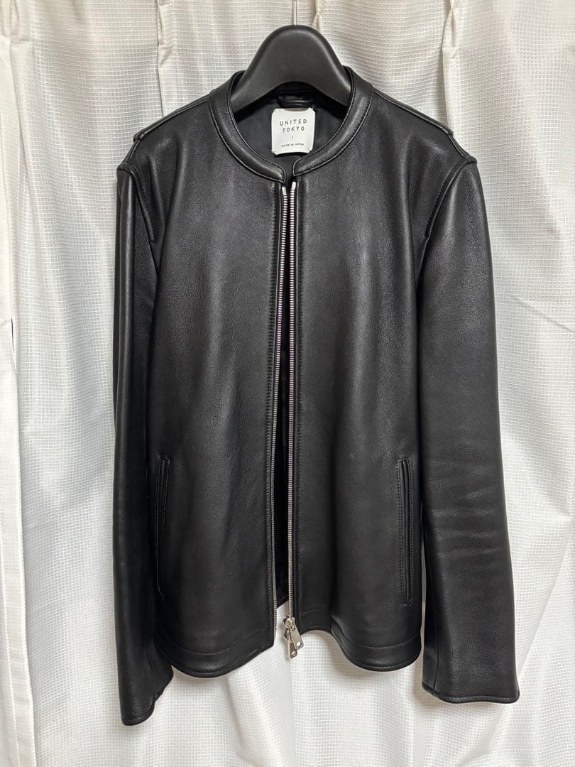 UNITED TOKYOラムレザーシングルライダースジャケット