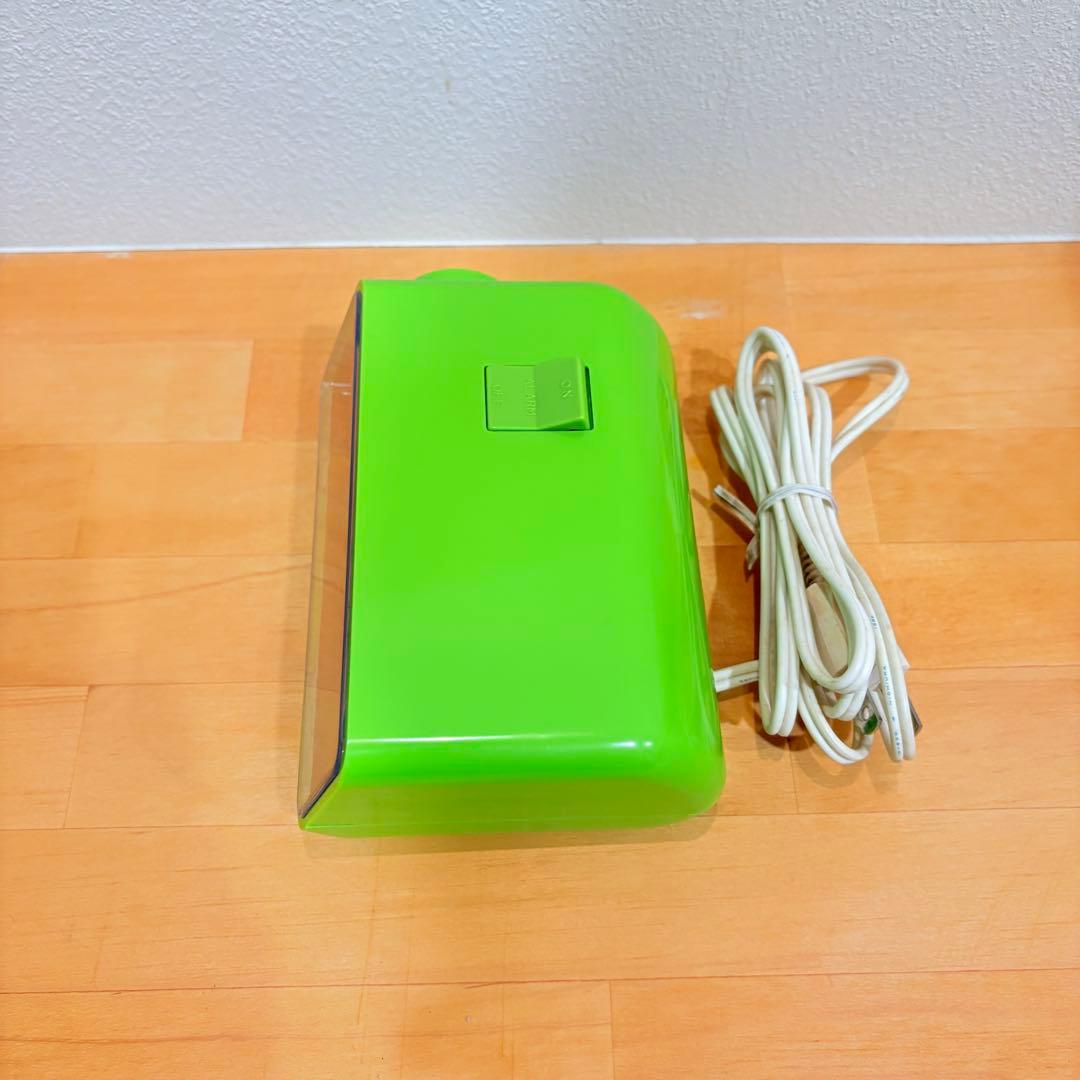 未使用　東芝　パタパタ時計　TCM-953 緑　TOSHIBA レトロ　昭和