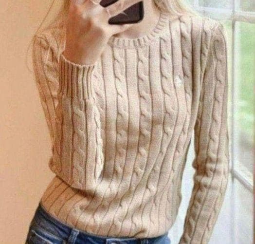 moca様【試着のみ】新作ラルフローレンピマコットン100%ケーブル編みニット