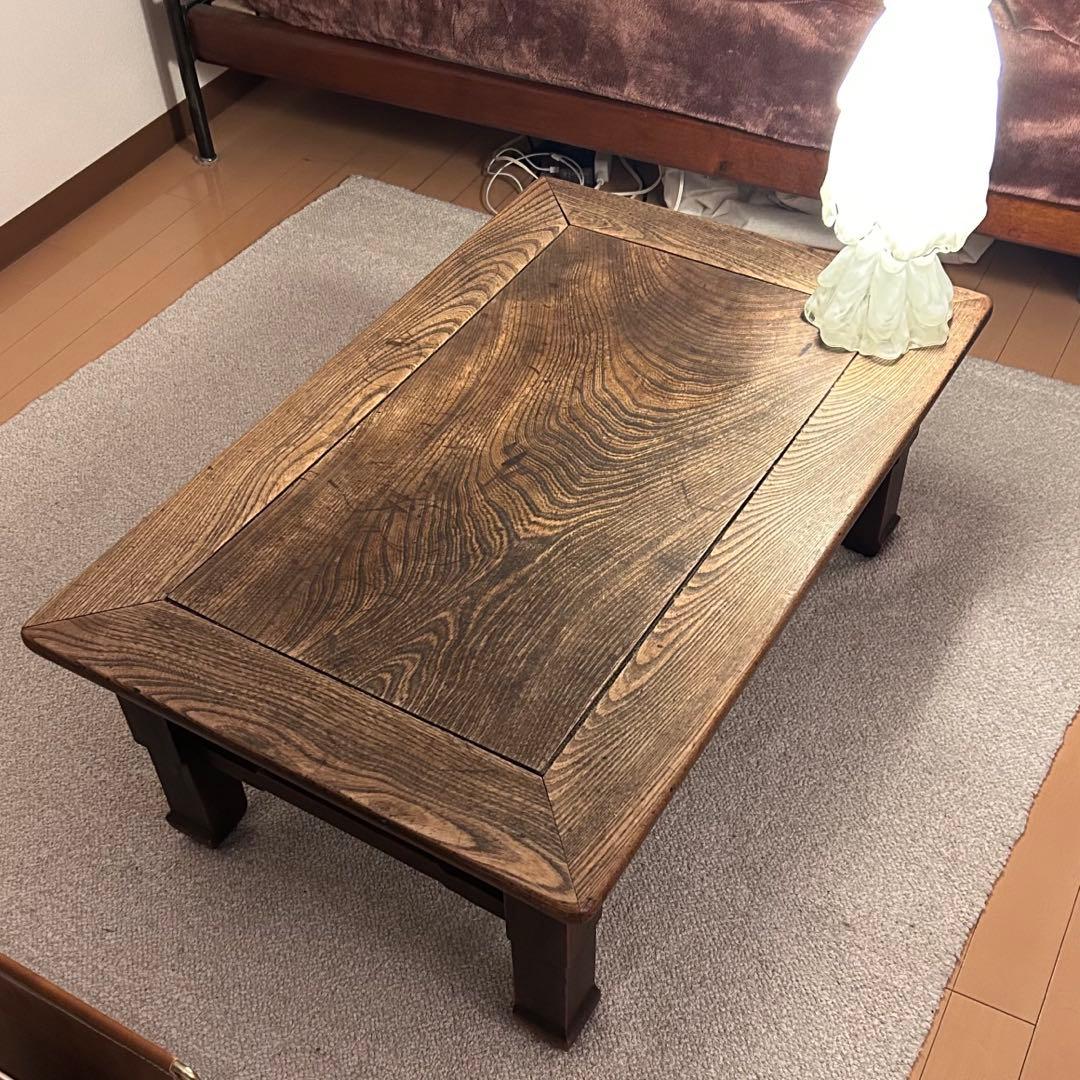 ケヤキ　木製　テーブル