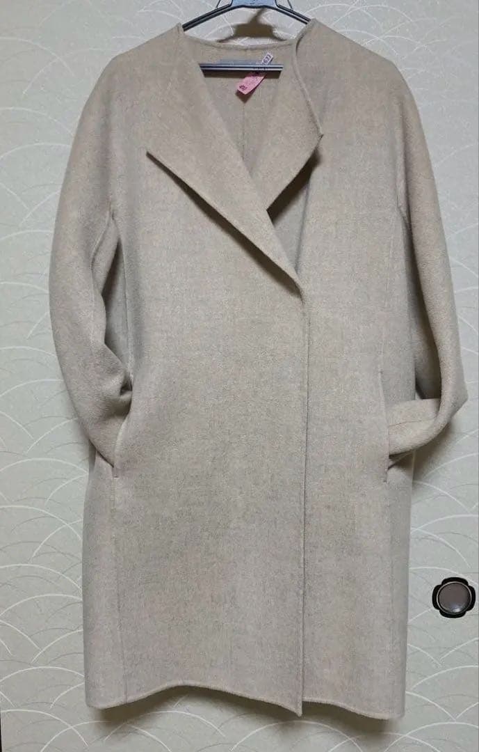 theory luxe ベージュ ロングコート