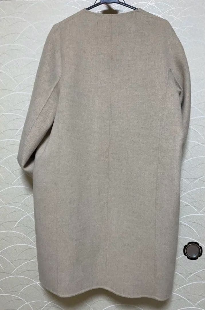 theory luxe ベージュ ロングコート