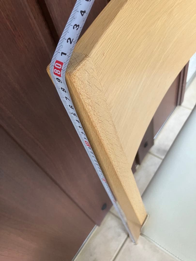 ナチュラル木製チェア ◉2脚セット 合皮ホワイト座面 ダイニングチェア