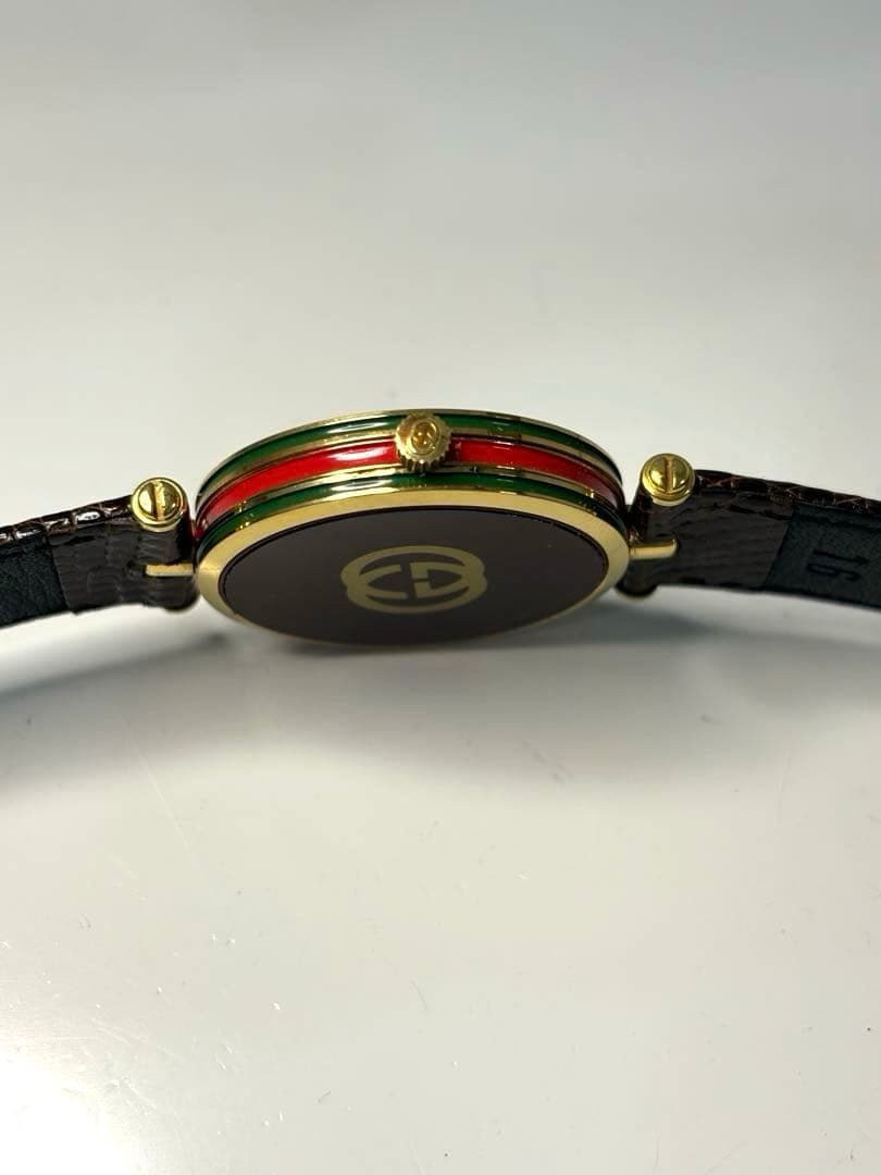 【新品電池】GUCCI グッチ シェリーライン ユニセックス ヴィンテージ腕時計
