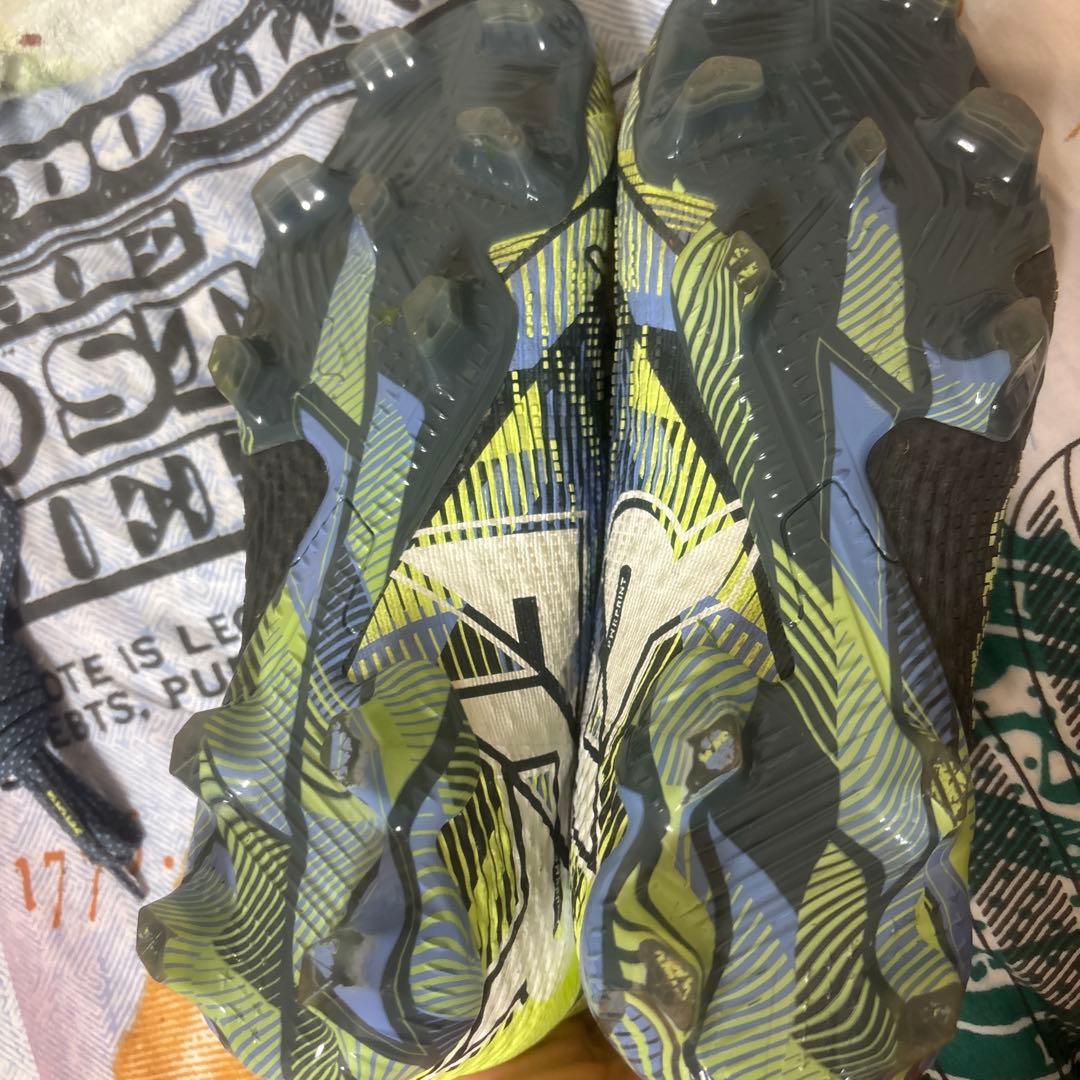 Puma サッカーシューズ FG ブラック/イエロー/ブルー