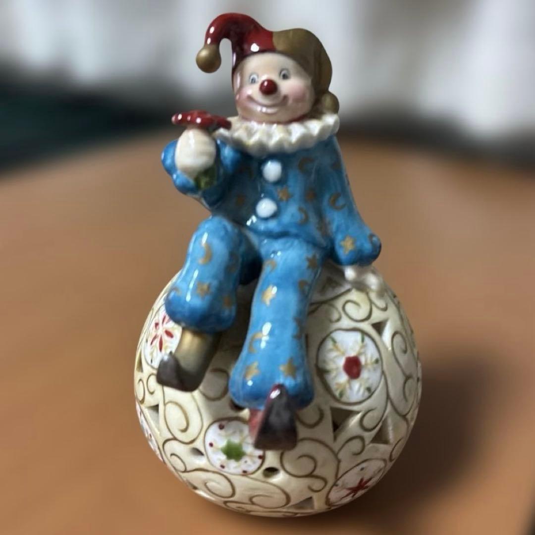 【超美品】ビレロイボッホ　北欧　北欧雑貨　インテリア雑貨　ピエロ　キャンドル置物