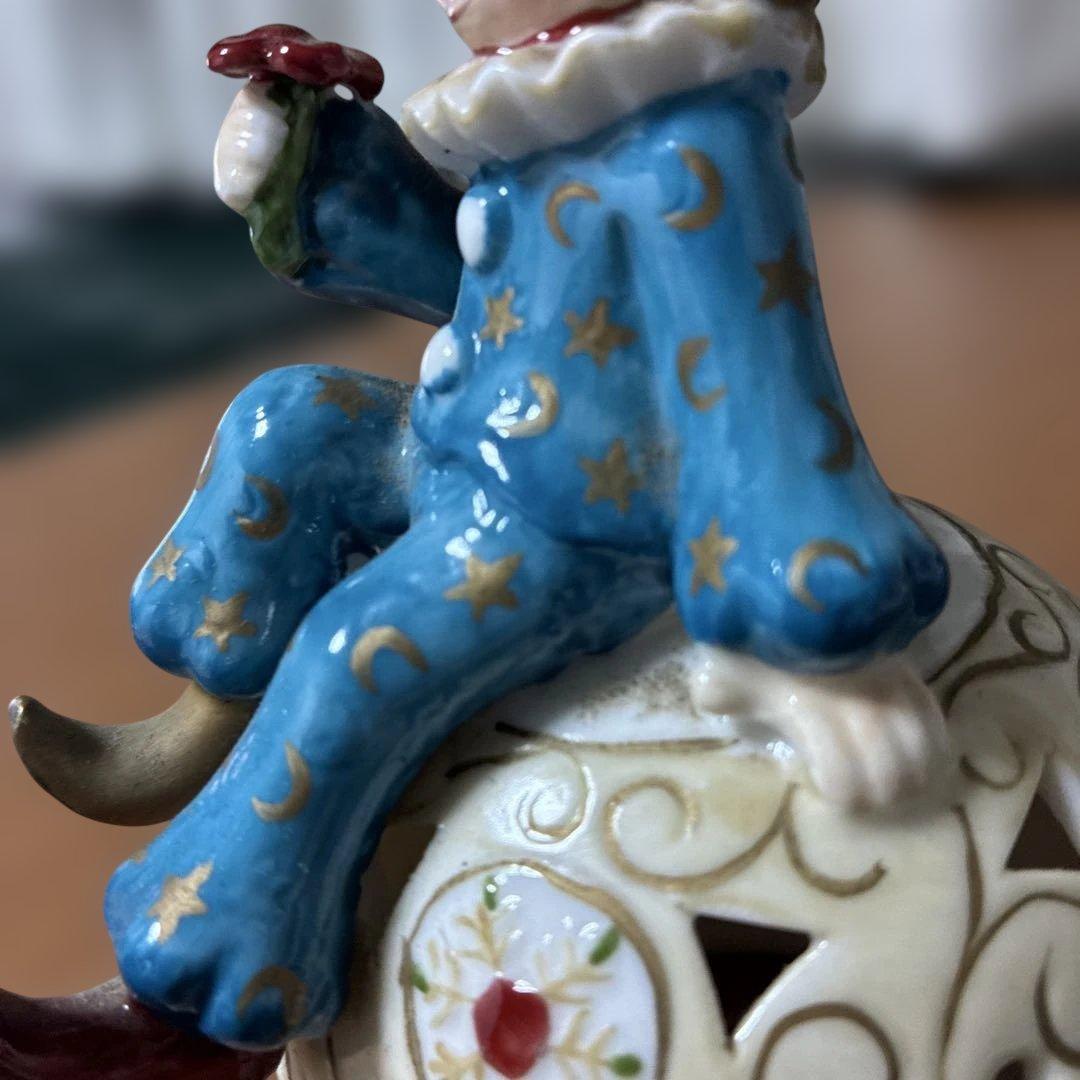 【超美品】ビレロイボッホ　北欧　北欧雑貨　インテリア雑貨　ピエロ　キャンドル置物