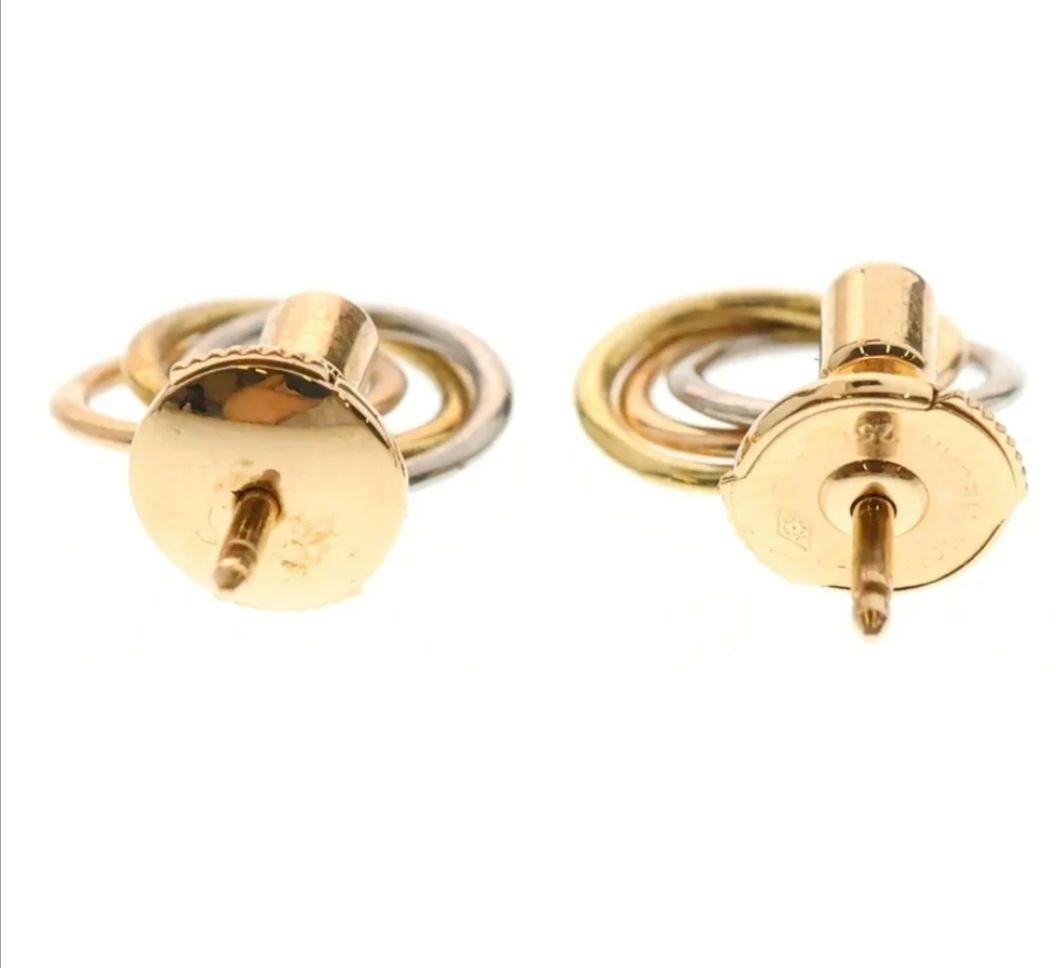 Cartier ピアス　トリニティ 1Pダイヤモンド