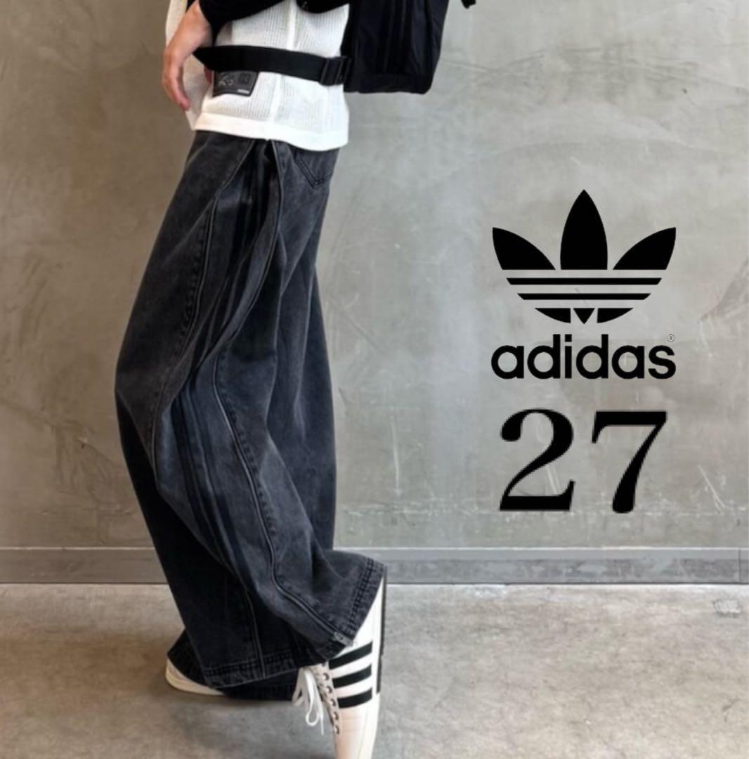 限定セール❗️ADILENIUMシーズンジップウォッシュドデニムパンツ ブラック