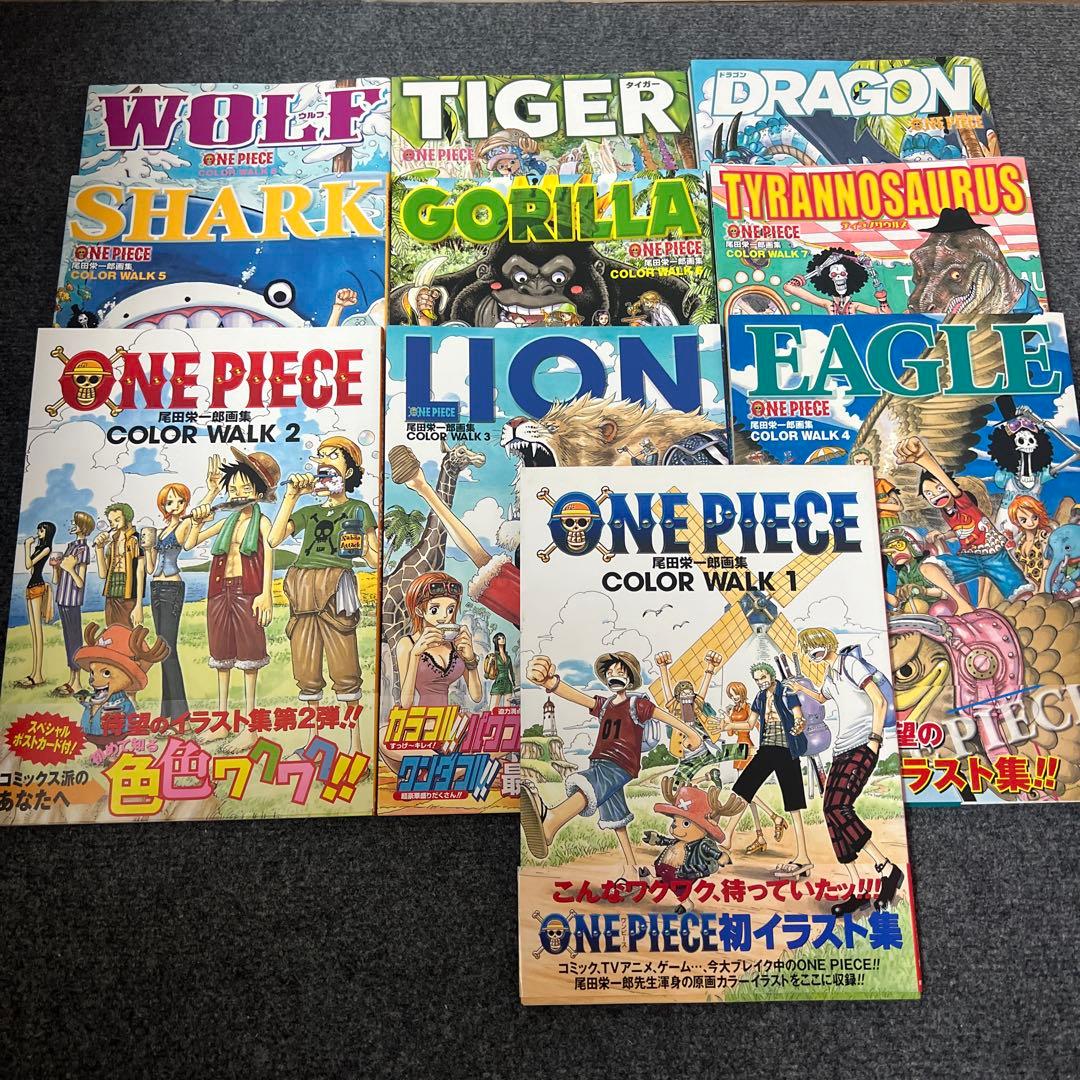 特典完備品ONE PIECE 尾田栄一郎 画集　COLOR WALK