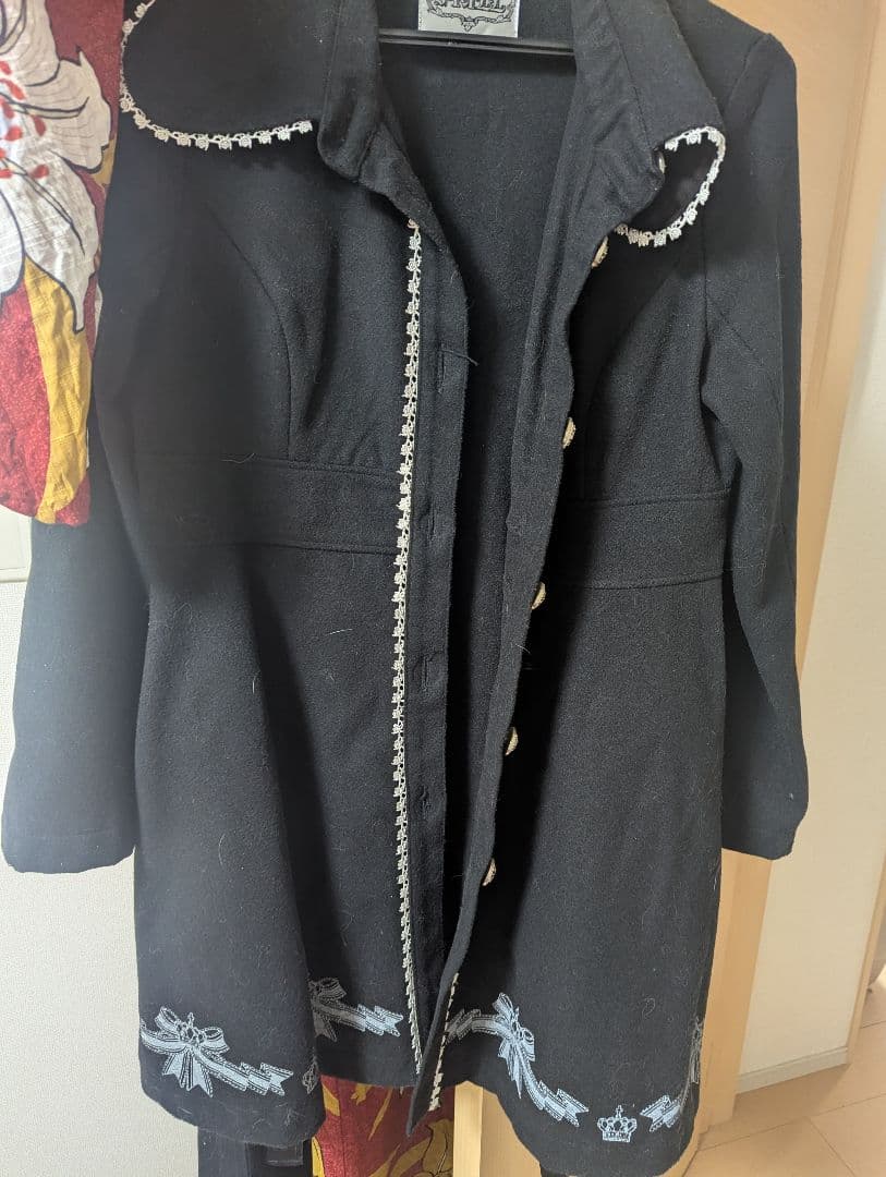 d*2様 h.naotoFRILL ブラック ロングコート