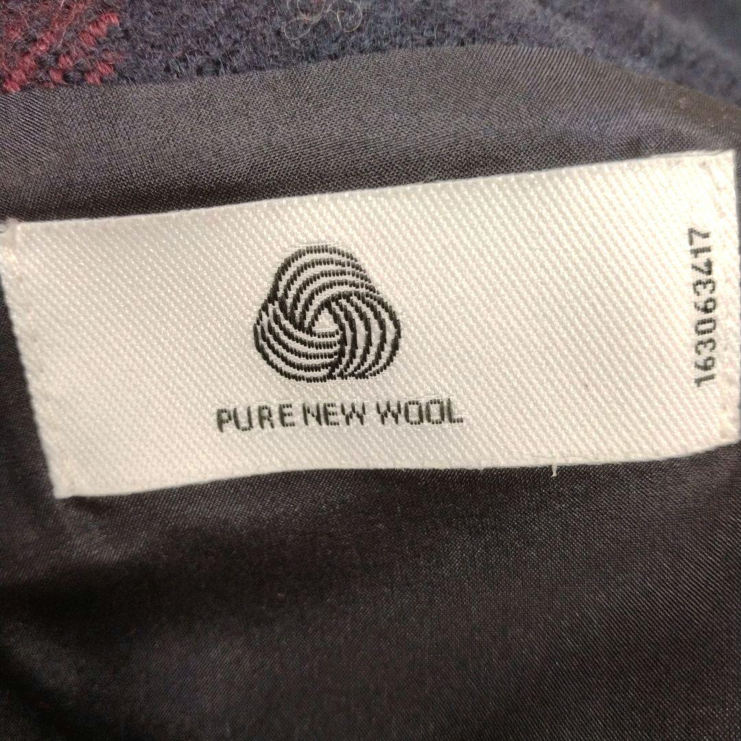 レディース☆エスマックスマーラ　ウールチェックスカート　ベルト付ブルガリア製40