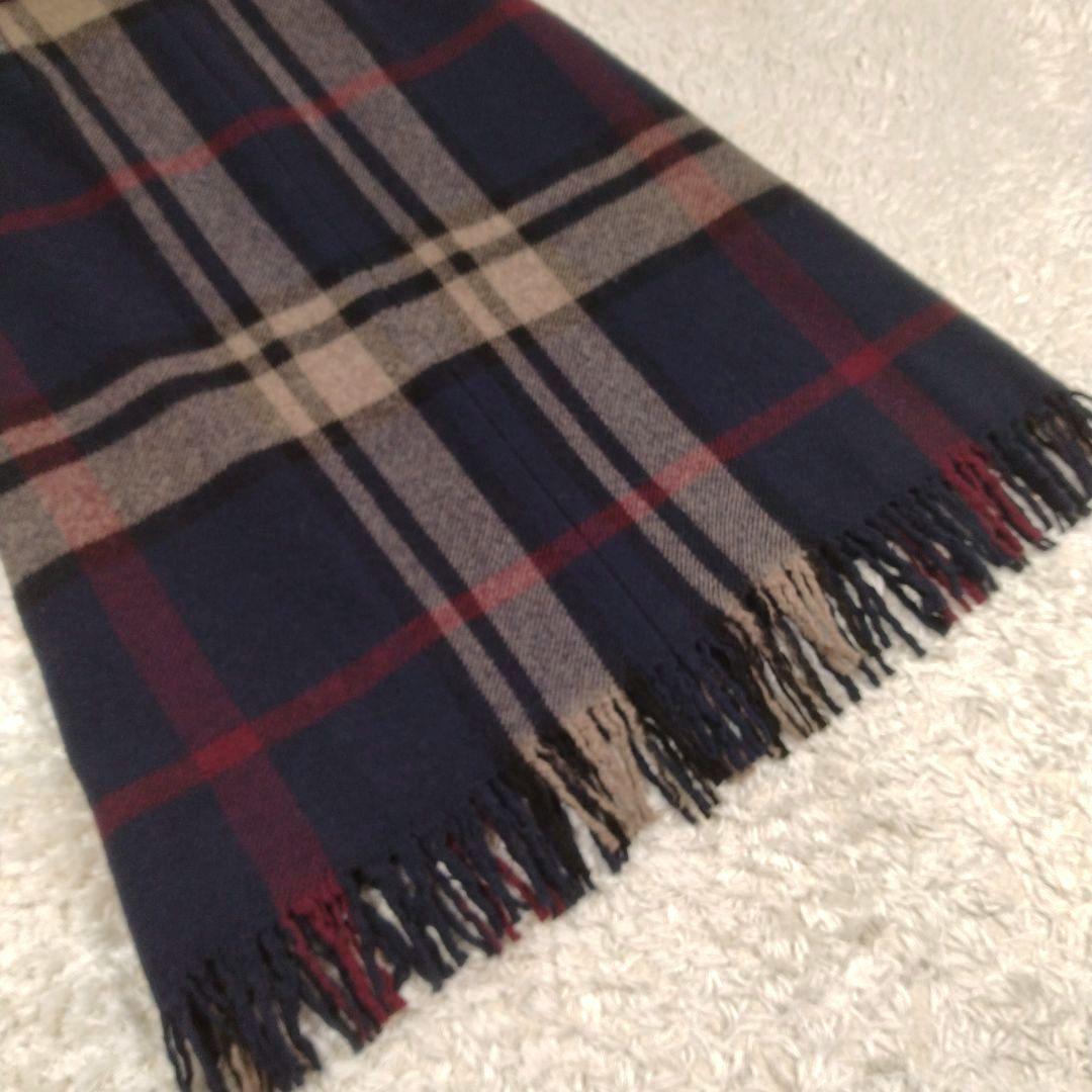 レディース☆エスマックスマーラ　ウールチェックスカート　ベルト付ブルガリア製40