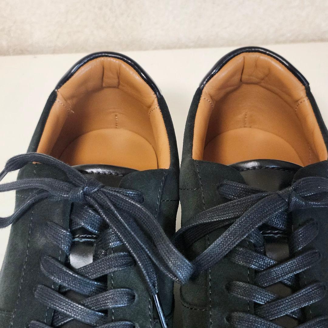 新品 アシックス ランウォーク 26EEE ブラック ヌバックレザー スニーカー