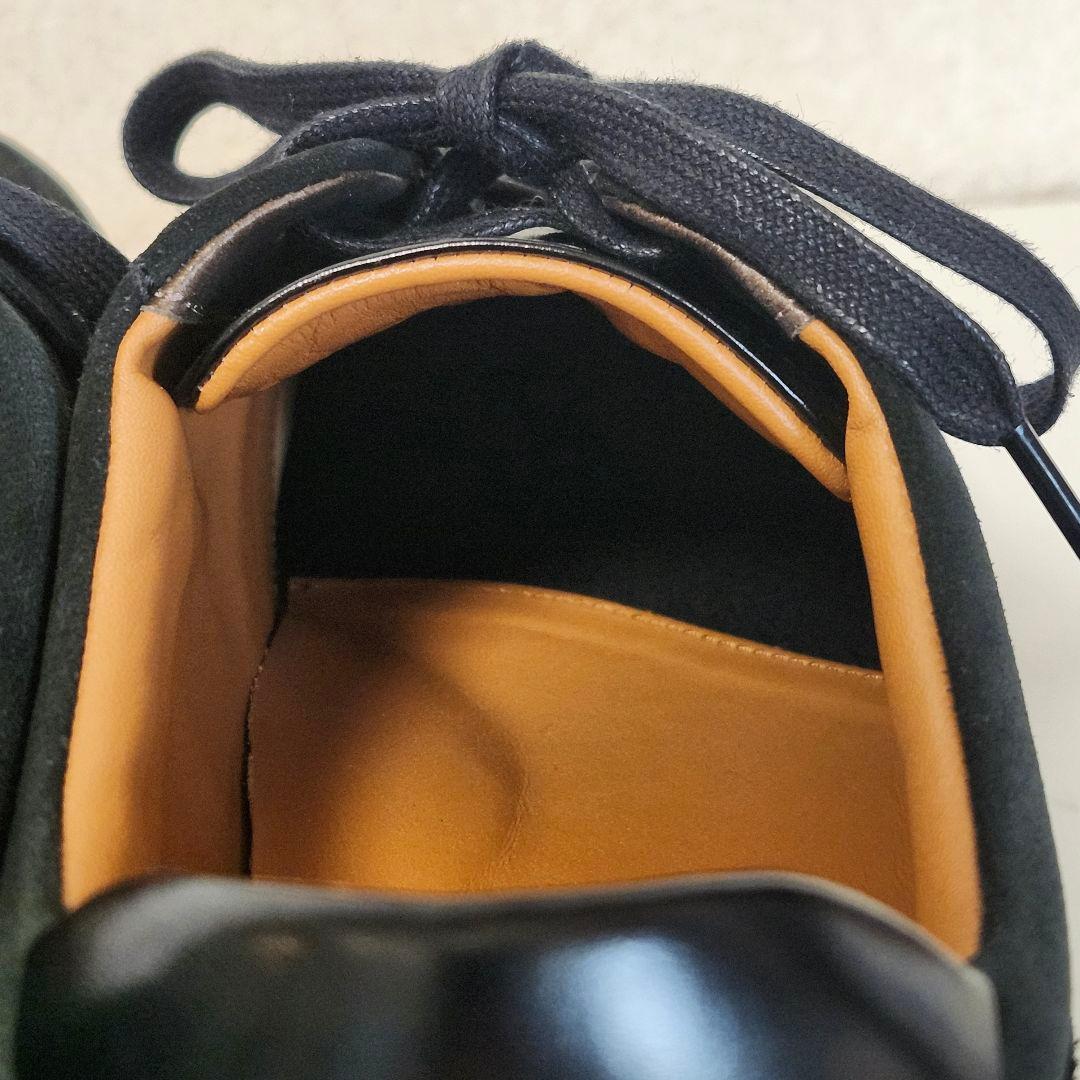 新品 アシックス ランウォーク 26EEE ブラック ヌバックレザー スニーカー