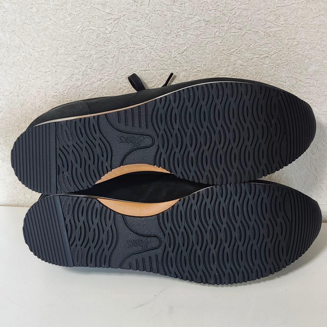 新品 アシックス ランウォーク 26EEE ブラック ヌバックレザー スニーカー