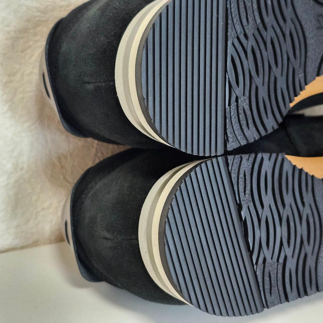 新品 アシックス ランウォーク 26EEE ブラック ヌバックレザー スニーカー