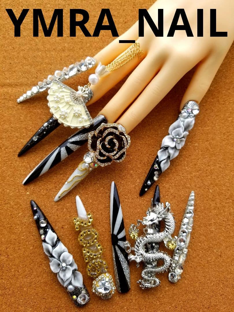 超鬼ロング　ギャルネイルチップ　No.188