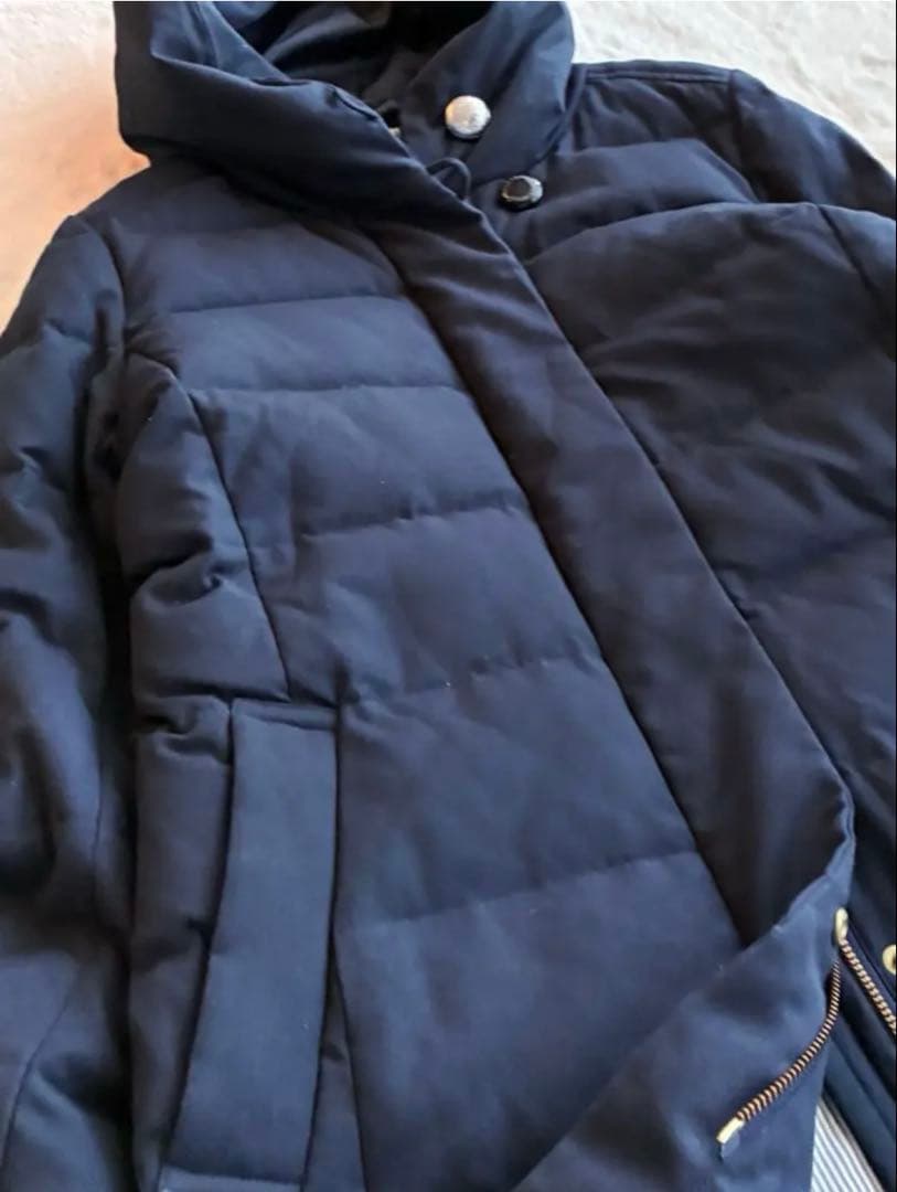 ✨ マッキントッシュフィロソフィー ロングダウンコート✨クリーニング済Mネイビー