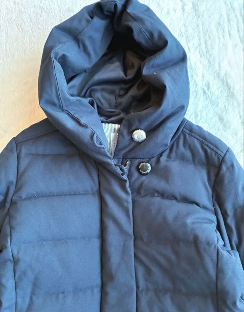 ✨ マッキントッシュフィロソフィー ロングダウンコート✨クリーニング済Mネイビー