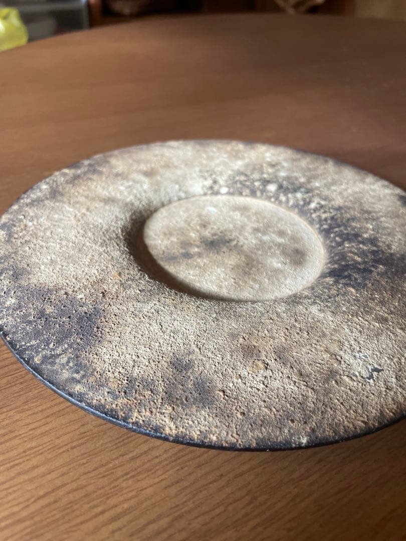 督田昌巳 皿／陶芸作品／美品／手仕事のうつわ／益子焼系 作家もの