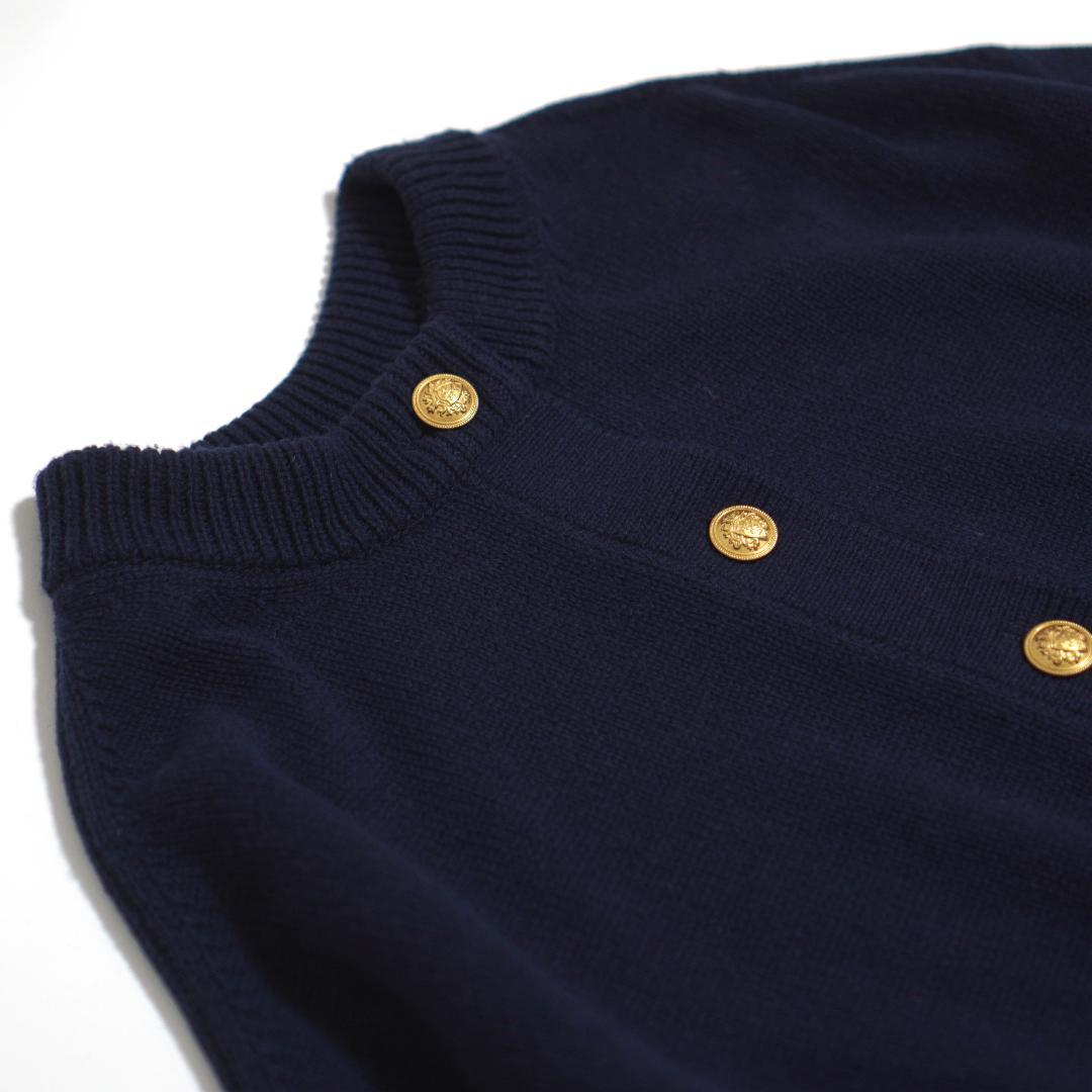 FRAMeWORK 2WAY金ボタンカーディガン ネイビー フレームワーク