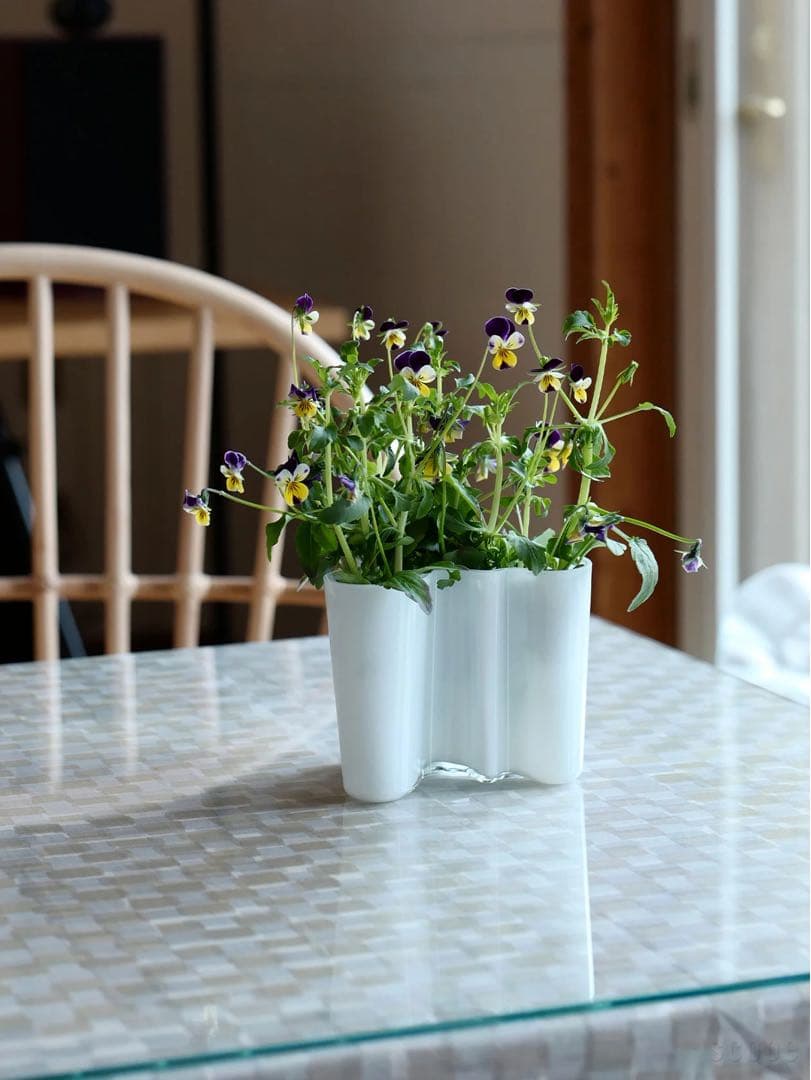 アルヴァ・アアルト コレクション ベース 120mm ホワイト　scope 花瓶