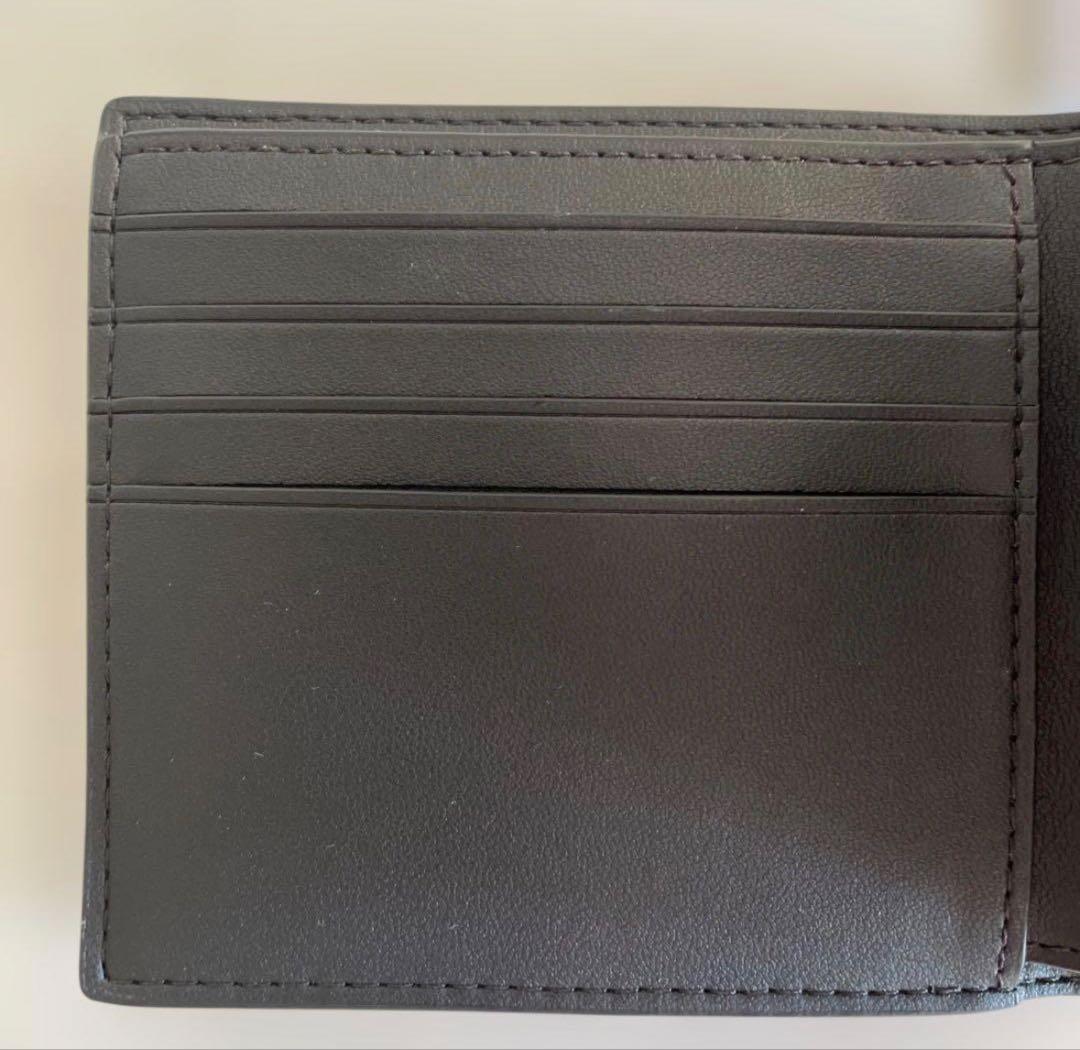 ほぼ新品未使用　定価49,500円　COACH 財布 チャコール/ブラック