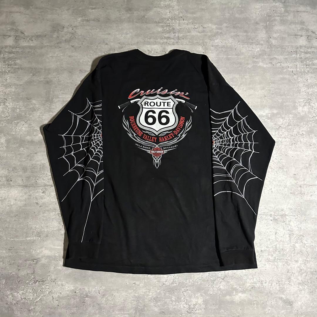 Travis 着用 Harley-Davidson スパイダーウェブ Tシャツ