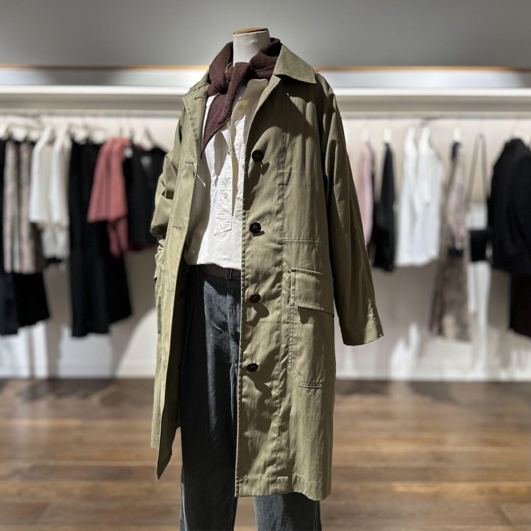 【24AW】MHL. WORN COTTON NYLON コート　ライナー付き