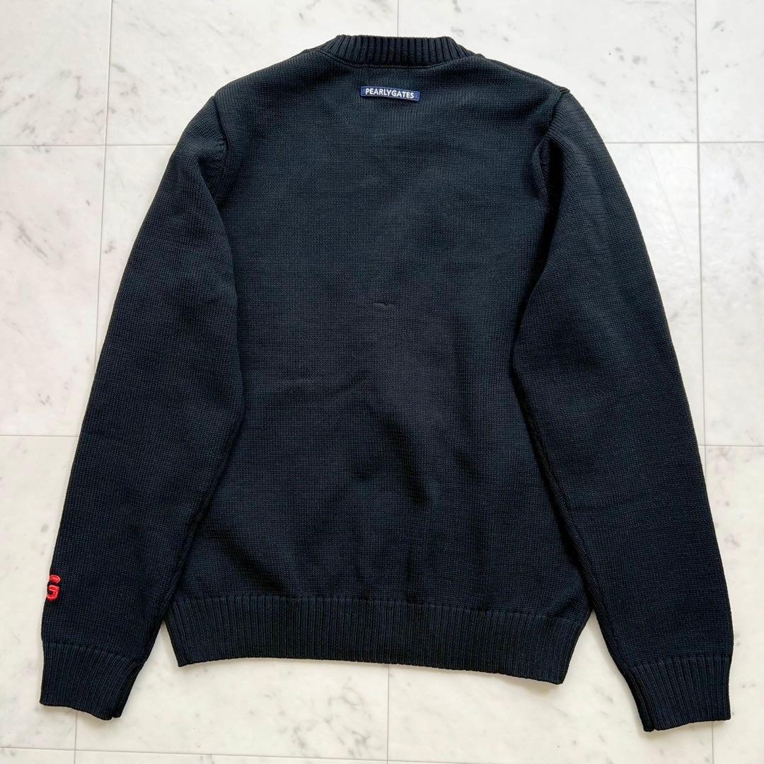 PEARLY GATES 上田桃子コラボ トラッドラビット柄クルーネックニット