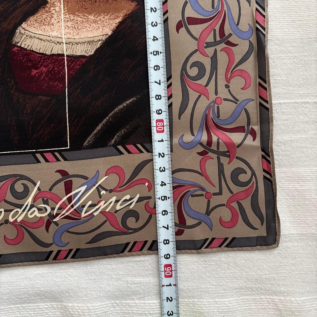 レオナルドダヴィンチ　シルク　スカーフ　Leonardo da Vinci 絵画