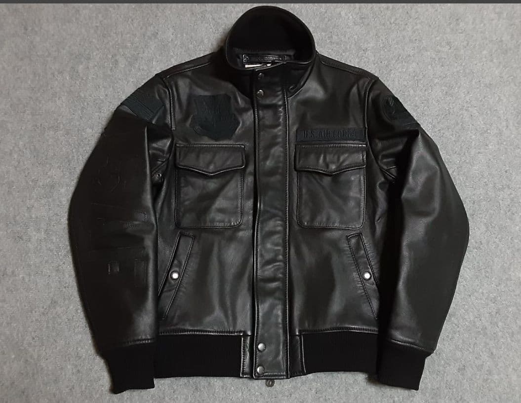 極美品！AVIREXレザージャケット空軍70周年記念モデル