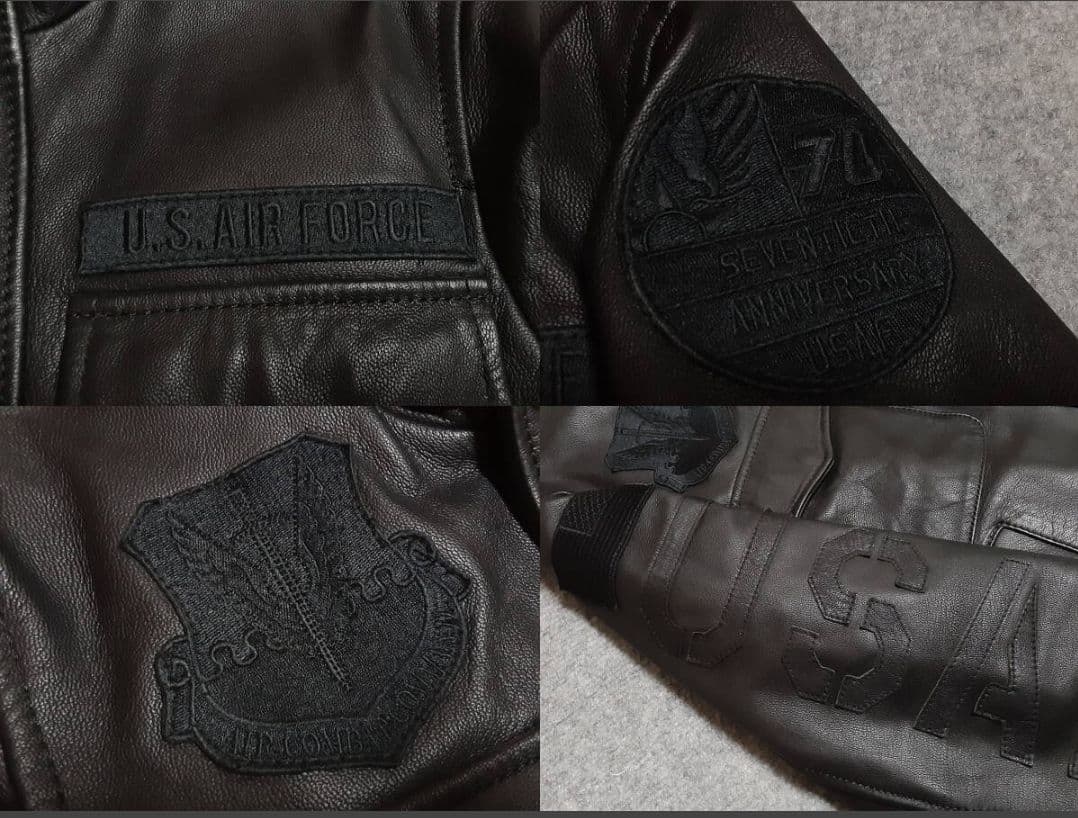 極美品！AVIREXレザージャケット空軍70周年記念モデル