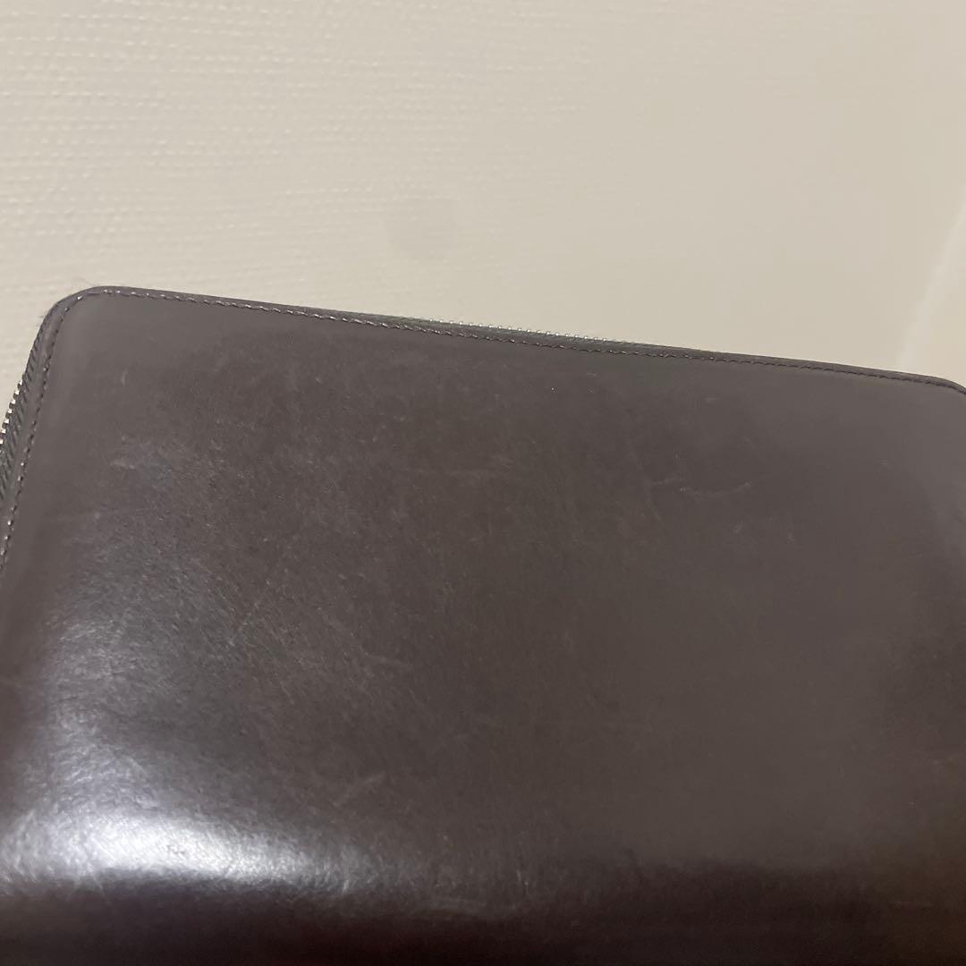 BALLY ダークブラウン トラベルウォレット