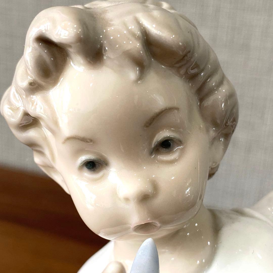 【美品】LLADRO リヤドロ　フルートを吹く天使