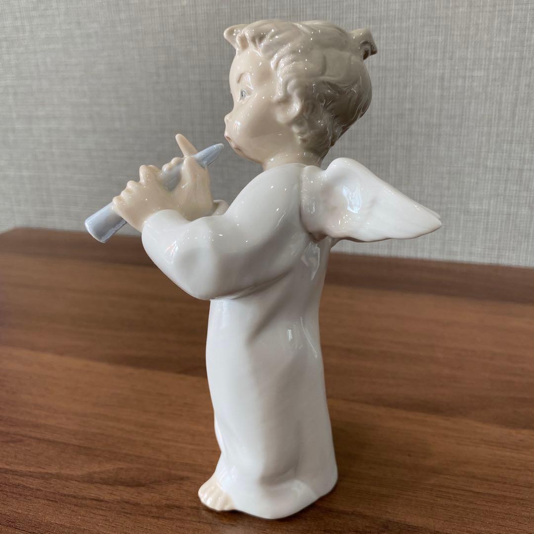 【美品】LLADRO リヤドロ　フルートを吹く天使