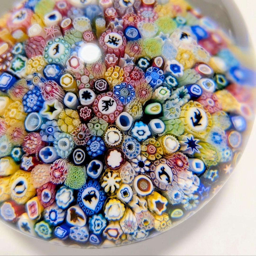 ＊希少！＊ バカラ ミルフィオリ 千の花 クリスタル ペーパーウェイト 12星座