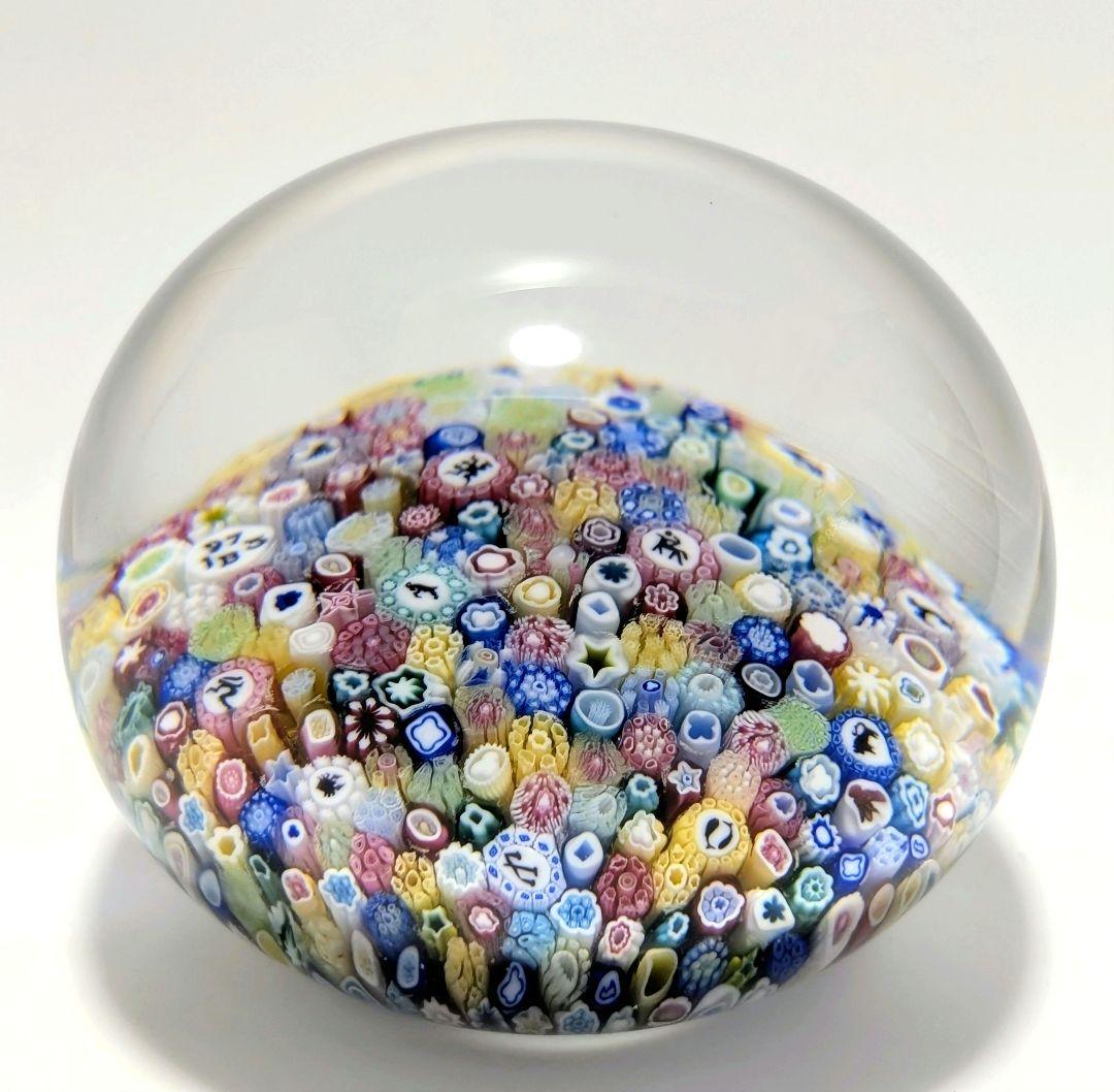 ＊希少！＊ バカラ ミルフィオリ 千の花 クリスタル ペーパーウェイト 12星座