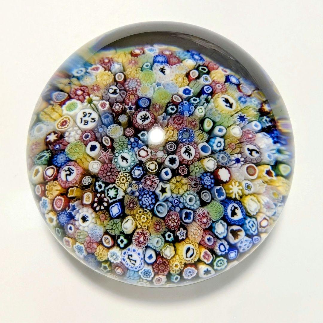 ＊希少！＊ バカラ ミルフィオリ 千の花 クリスタル ペーパーウェイト 12星座