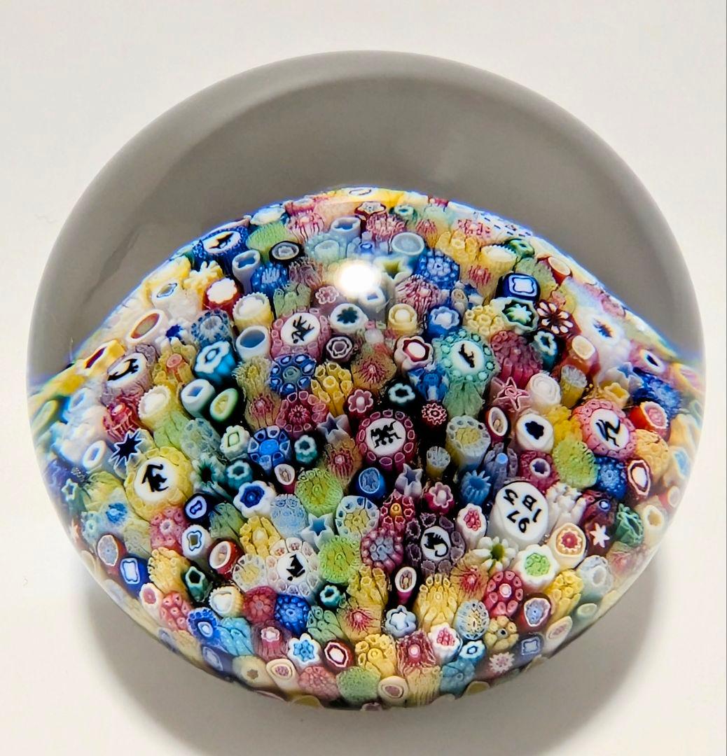 ＊希少！＊ バカラ ミルフィオリ 千の花 クリスタル ペーパーウェイト 12星座